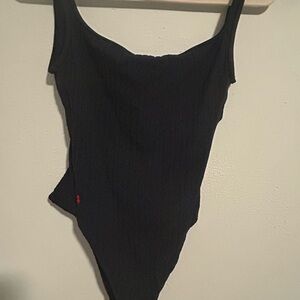Ralph Lauren Midnight Blue 90s vintage w/pony one piece bathing suit